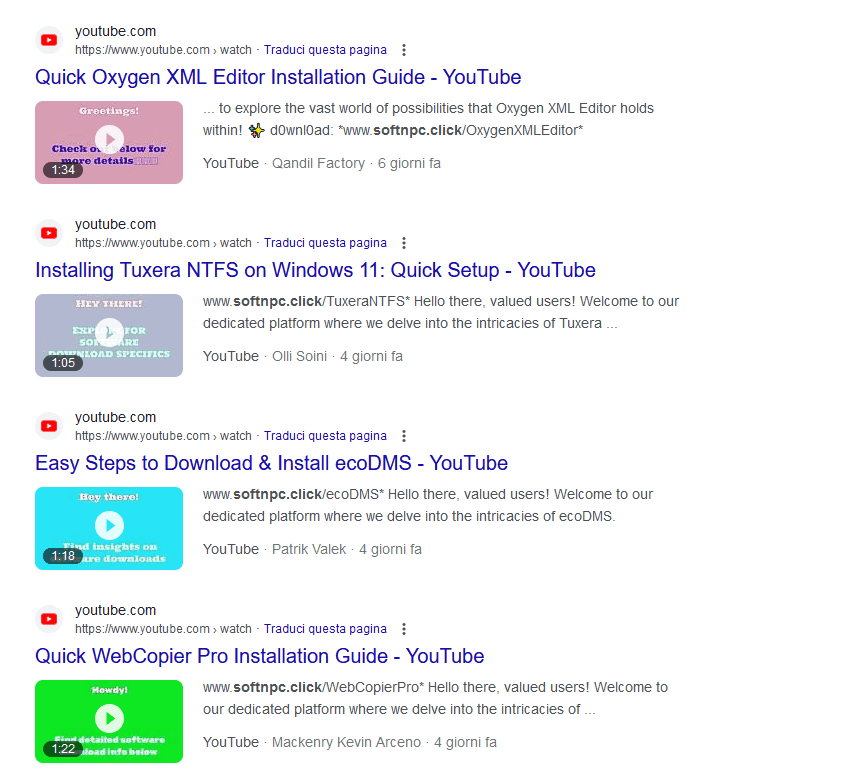 Malicious URLs Youtube Videos
